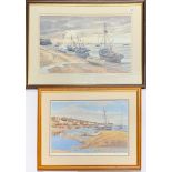 A framed limited edition 453/750 lithograph 'Turn of the tide' (Leigh-on-Sea) by David Hurrell,