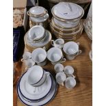 An extensive Noritake Richmond pattern part tea and dinner service together with further blue and