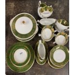 A Wood & Sons Lincoln pattern part dinner service, minimum 6 settings.