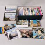 A large quantity of mixed postcards.