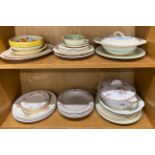 A quantity of mixed Clarice Cliff china items.
