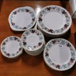 A Royal Doulton Camelot pattern part dinner service, plates only.