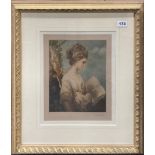 A pencil signed mezzotint after E.M.Hester of Mrs Stevenson, published as a limited edition by