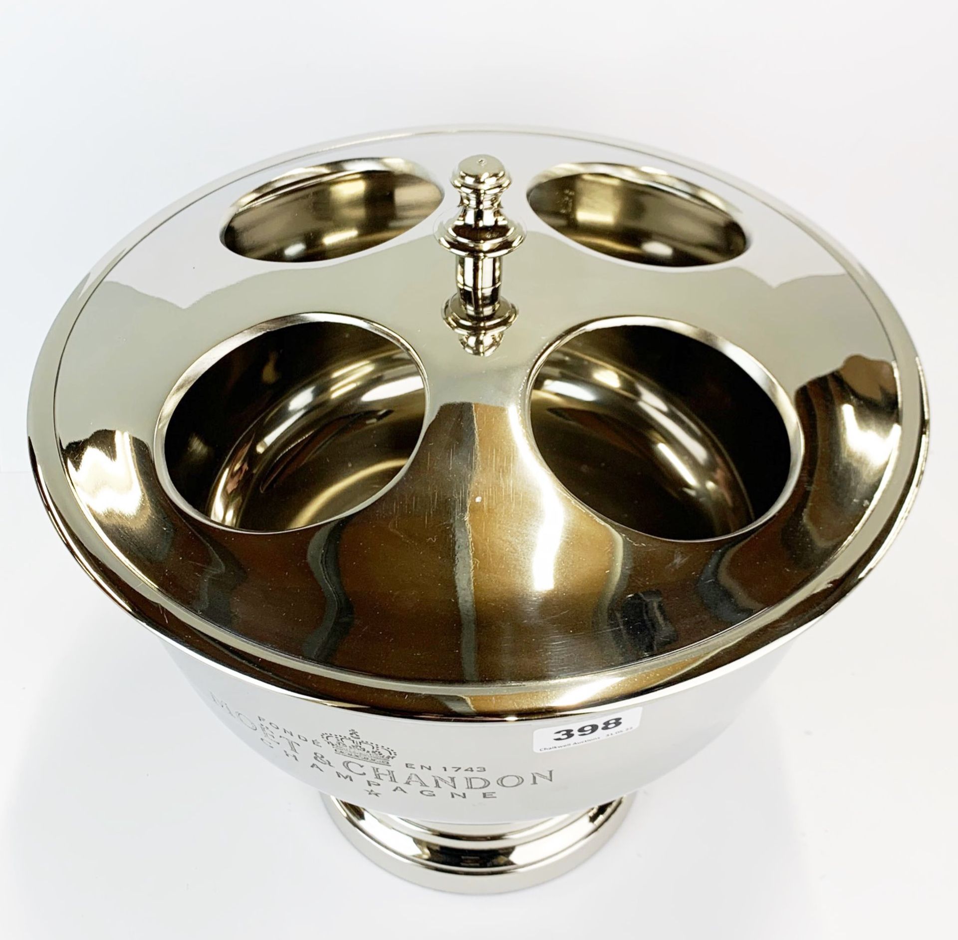 A Moet and Chandon advertising metal ice bucket, dia. 38cm, H. 38cm. - Image 2 of 2