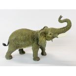 A Vienna style cold painted bronze figure of an elephant, H. 22cm L. 36cm.