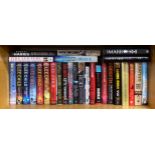A quantity of contemporary first edition hardback books including Lee Child, Jack Higgins and