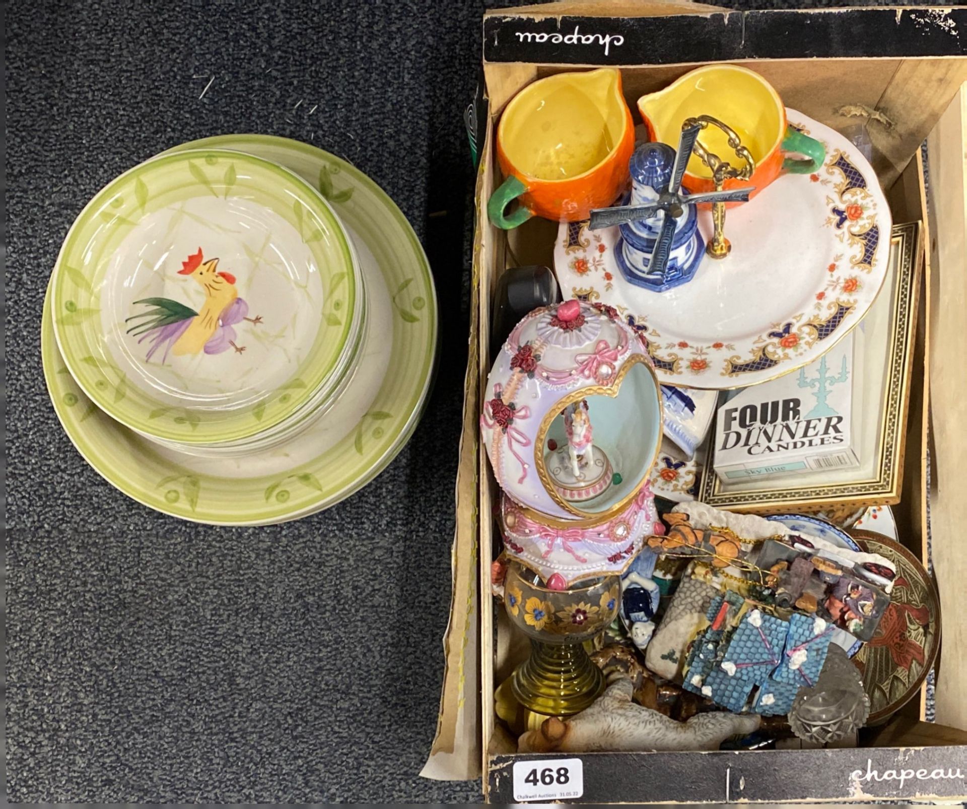 A vintage dinner set and quantity of mixed china and other items.