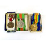 A small group of medals.