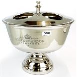 A Moet and Chandon advertising metal ice bucket, dia. 38cm, H. 38cm.