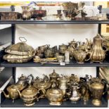 An extensive collection of silver plate.