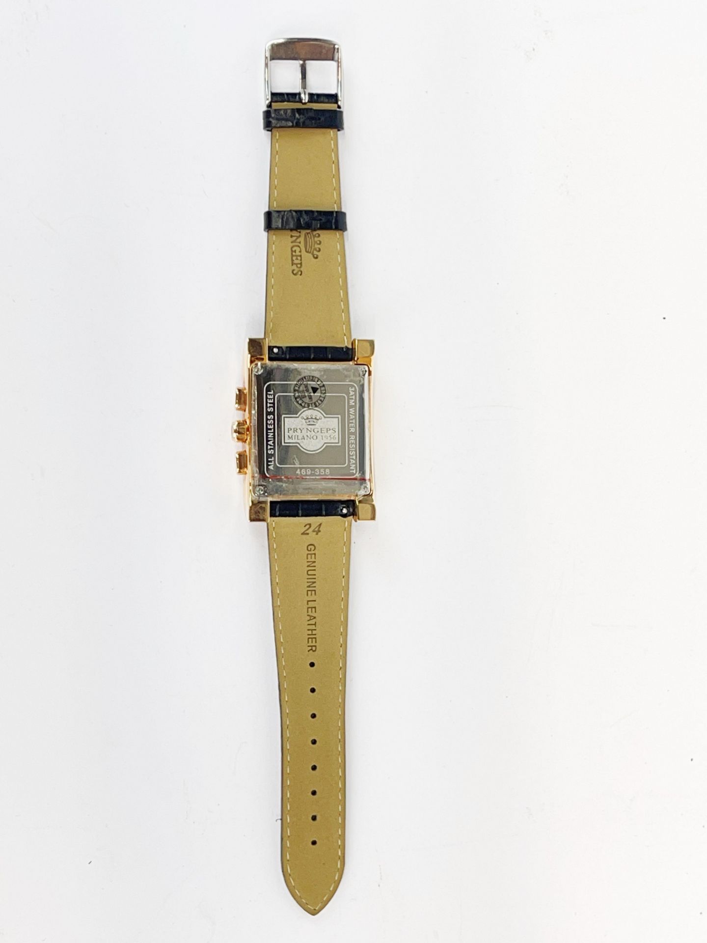 A gents gold plated Pryngeps Milano 1956 (no. 469-358) chronograph wristwatch. - Image 2 of 2