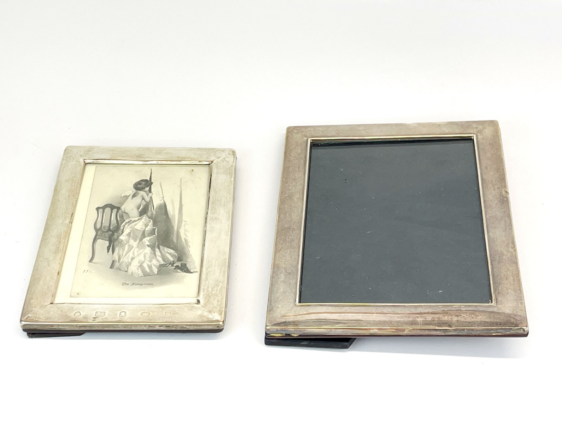 A group of four hallmarked silver photo frames, largest 20 x 25cm. - Image 3 of 5