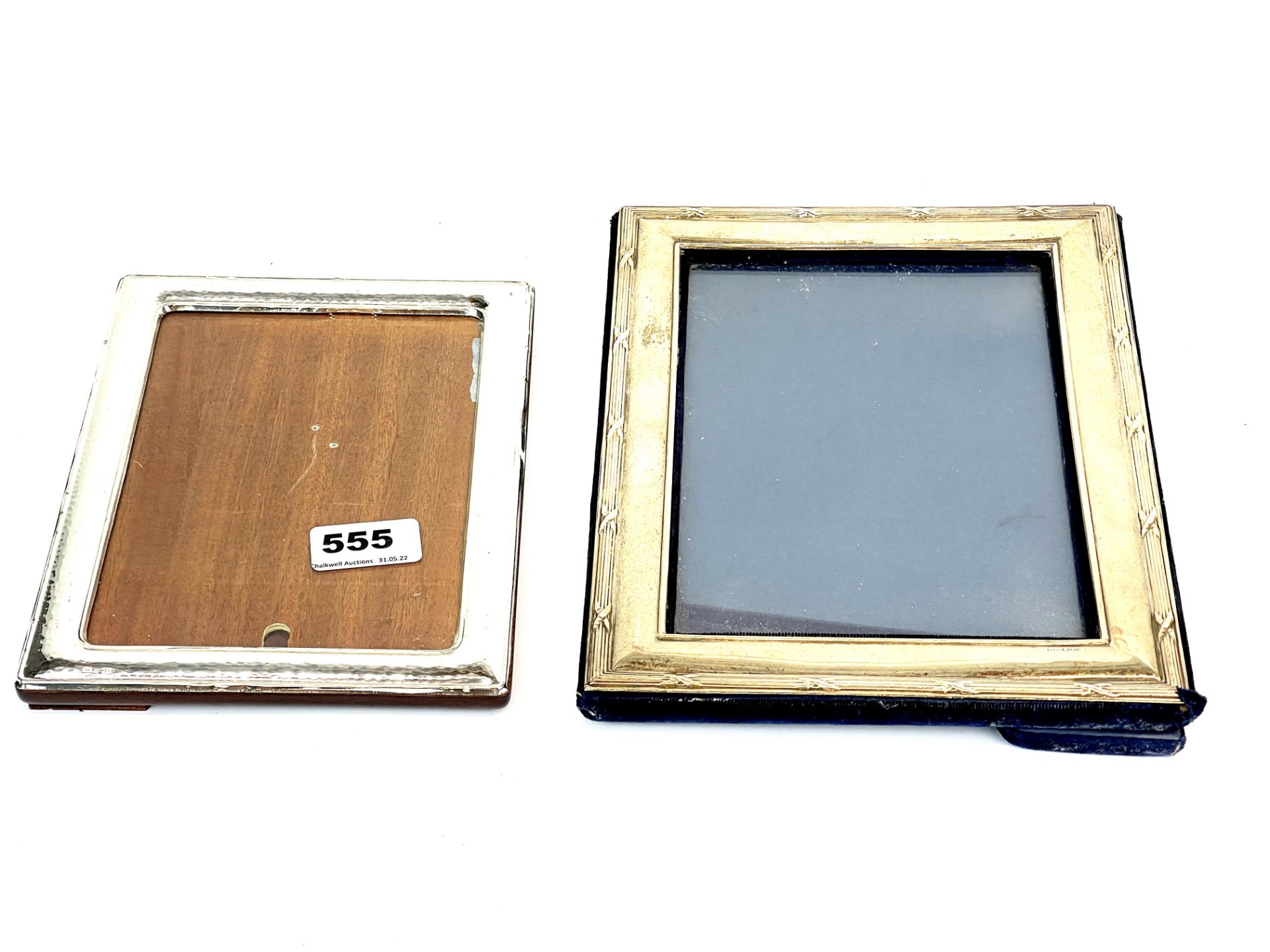 A group of four hallmarked silver photo frames, largest 20 x 25cm. - Image 2 of 5