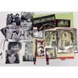 A collection of original press photograph negatives of musical artists of the 1970's, prints of each