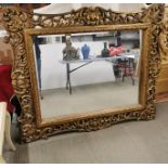 A large gilt framed mirror, 165 x 140cm.