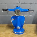 A Vespa scooter style table lamp, H. 34cm.