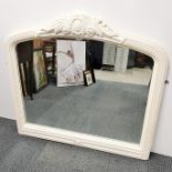 A heavy quality over mantle mirror 104cm x 96cm.