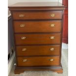 A Stag mahogany chest of drawers, 114 x 81cm.