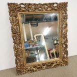 A gilt framed mirror, 120 x 100cm.