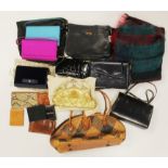 A quantity of vintage bags, etc.