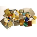 A box of compacts, etc.