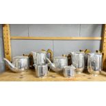 A quantity of Picquot ware aluminium tea and coffee pots etc.