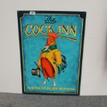 An amusing reproduction advertising sign, 50 x 70cm.