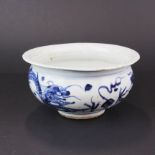 A 19th century Chinese provincial hand painted porcelain bowl, dia. 20cm, depth 10cm.