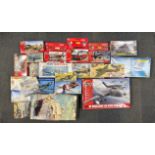 A collection of un-made Airfix and other model kits.