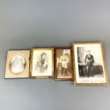 A group of four 19th Century photographs of European royalty, largest 26 x 19cm.
