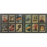 Two frames of 1970's Fiat motor car related cards, frame size 42 x 39cm.