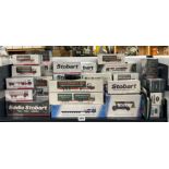 An extensive collection of boxed Eddie Stobart diecast models.
