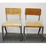 Two 1960's children's chairs, H. 52cm.