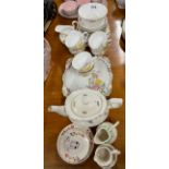 A Tuscan bone china tea set and other items.