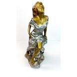 An Austin Designs ceramic figure of a girl, H. 46cm.
