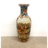 An oriental ceramic vase, H. 59cm.