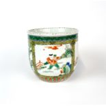 A 19th/ early 20th century Chinese hand enamelled porcelain bowl, H. 12cm. Dia. 12cm.