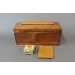 A Georgian mahogany tea box, 36 x 18 x 18cm.