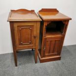 Two 20th C side cabinets, tallest H. 82cm