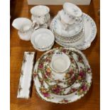 A quantity of Royal Albert Memory Lane and Old Country Roses tea china.