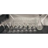 A quantity of good quality table glassware.