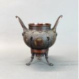 A 19th Century Japanese bronze censer, H. 32cm. W. 29cm.