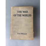 H.G.Wells: 'The War of the Worlds' first edition cloth bound, published London 1898.