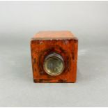 A mahogany replica of a Fox Talbolt type 'mouse trap' camera, DL. 14.5cm.