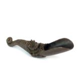 A Chinese cast bronze spice ladle, L. 12cm.