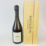 A boxed Jacquesson champagne, 1989.