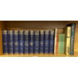 Ten volumes of The masterpiece library of short stories and other books.