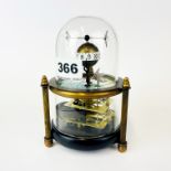 A Chinese novelty clock, H. 15cm.