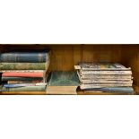 A group of early girls' annuals and womens' magazines.