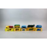 Five boxed (reproduction) Dinky Toys diecast model vehicles: model no. 25V, no. 481, no. 25P, no.